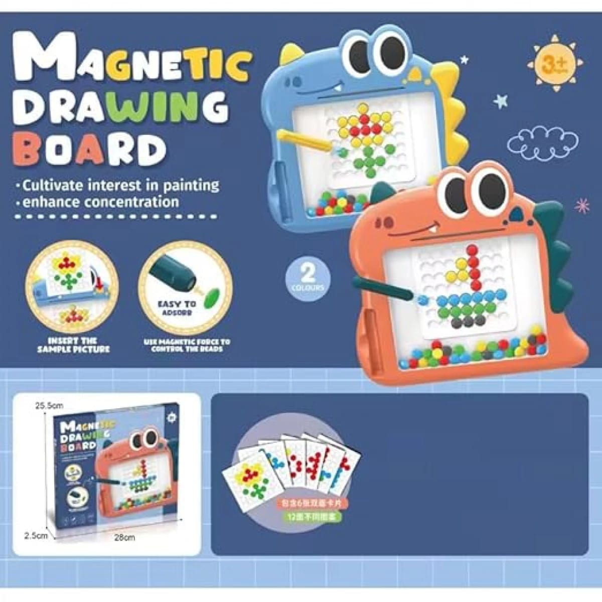 Dino-Pal Magnetic Drawing Board