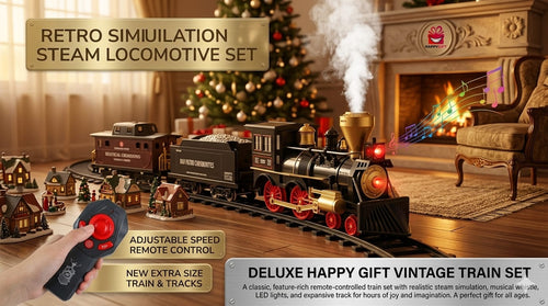 Retro Simulation Steam Locomotive Set