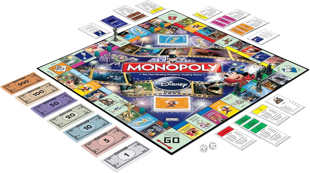 MONOPOLY CELEBRATE THE MAGIC AND MEMORICES OF DISNEY ANIMATION