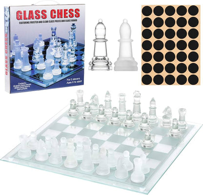 GLASS CHESS BOARD GAME