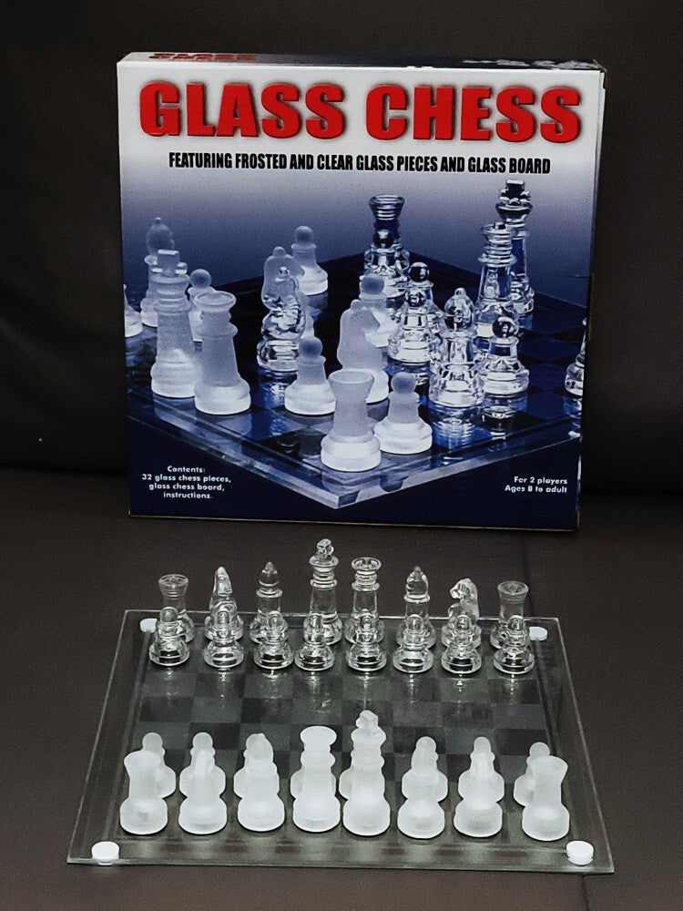 GLASS CHESS BOARD GAME