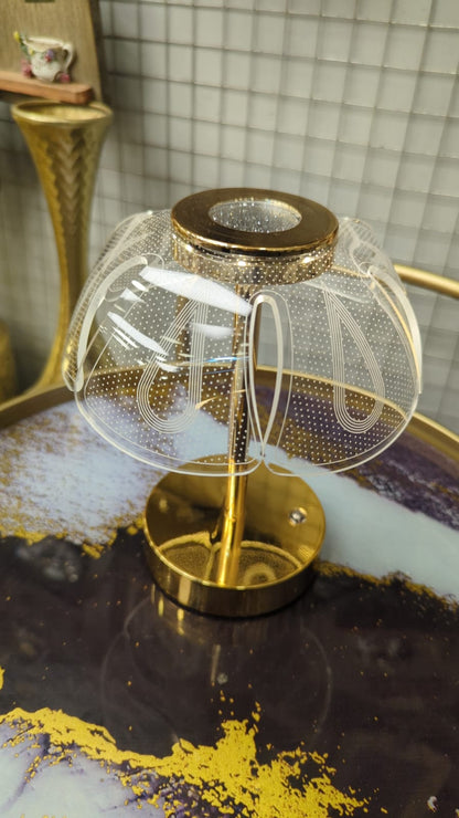 "The Gilded Glimmer Gift Collection: Premium Crystal & Gold Touch Lamps"