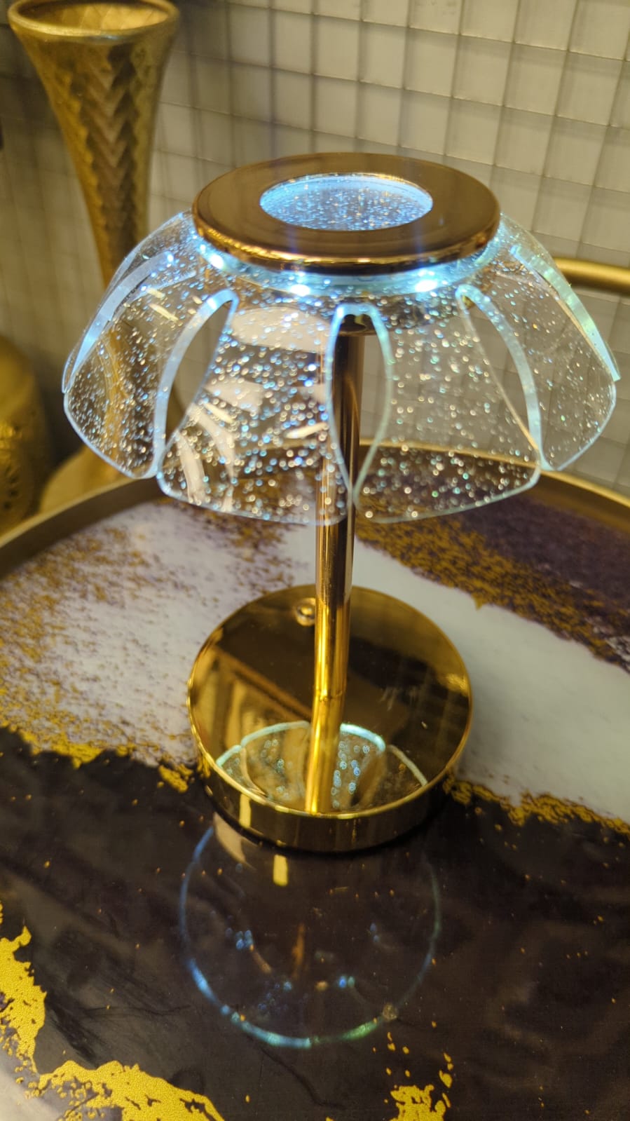 "The Glimmering Gift Collection: Premium Crystal Touch Lamp"