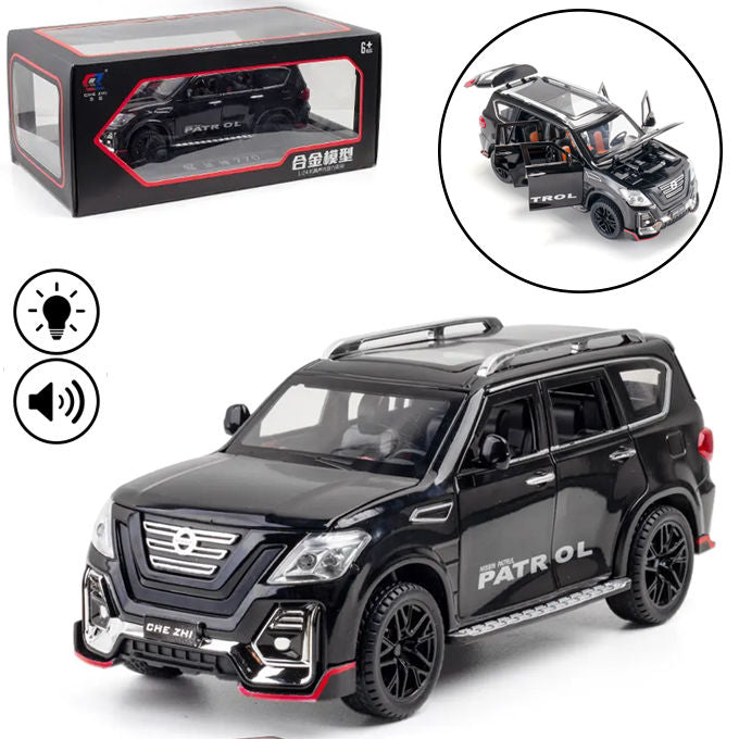 Die-Cast Model Car - White Nissan Patrol SUV