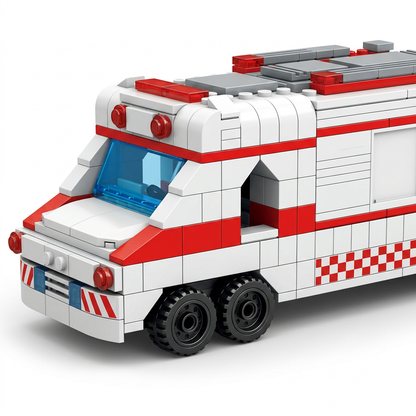 1000-Piece Ambulance Building Blocks Set | Happy Gift