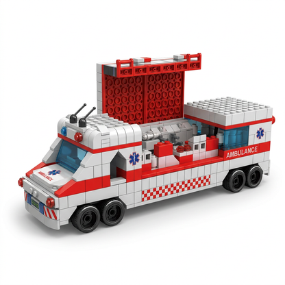 1000-Piece Ambulance Building Blocks Set | Happy Gift
