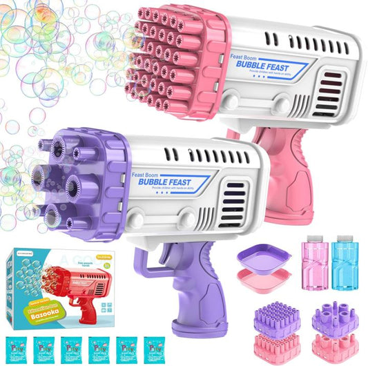 36-Hole Bubble Gun Bazooka – Fun Outdoor Bubble Blaster for Kids