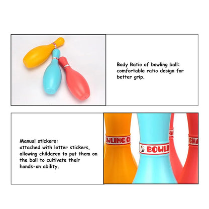 New Bowling Ball Toys Set Eco-friendly Children Indoor Sports