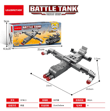 LELEBROTHER Battle Tank Series – 6-in-1 Aircraft Building Set