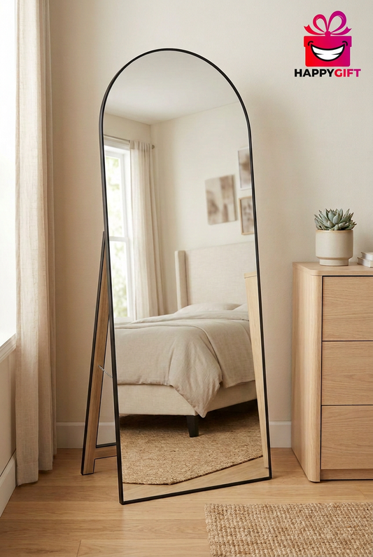 Arched Full-Length Freestanding Floor Mirror – Happy Gift Length 5.5Foot width 2 Foot