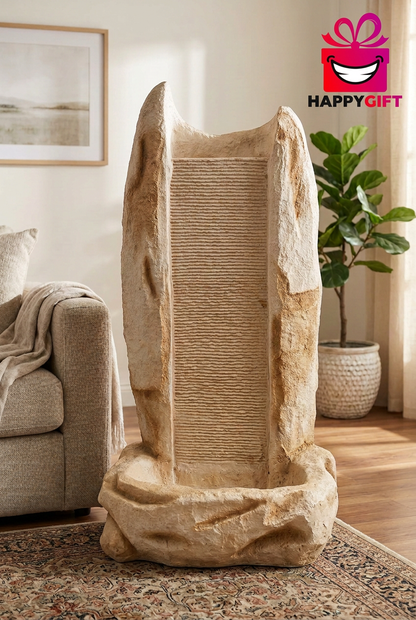 Beige Stone-Look Waterfall Fountain for Home Décor | Happy Gift