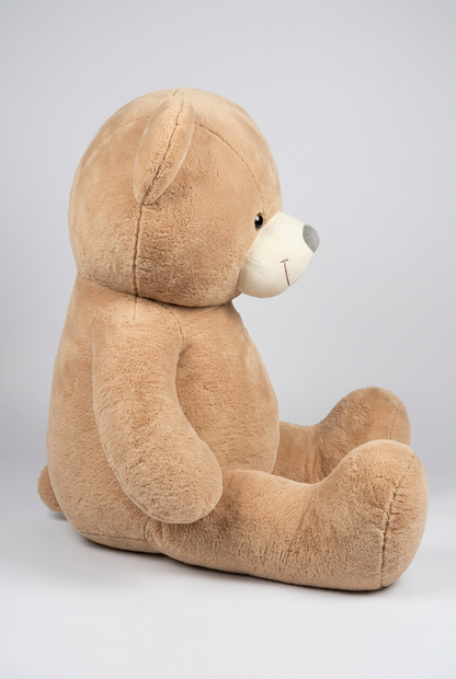 121 CM  Beige Teddy Bear – Smiling Plush Soft Toy Gift | Happy Gift
