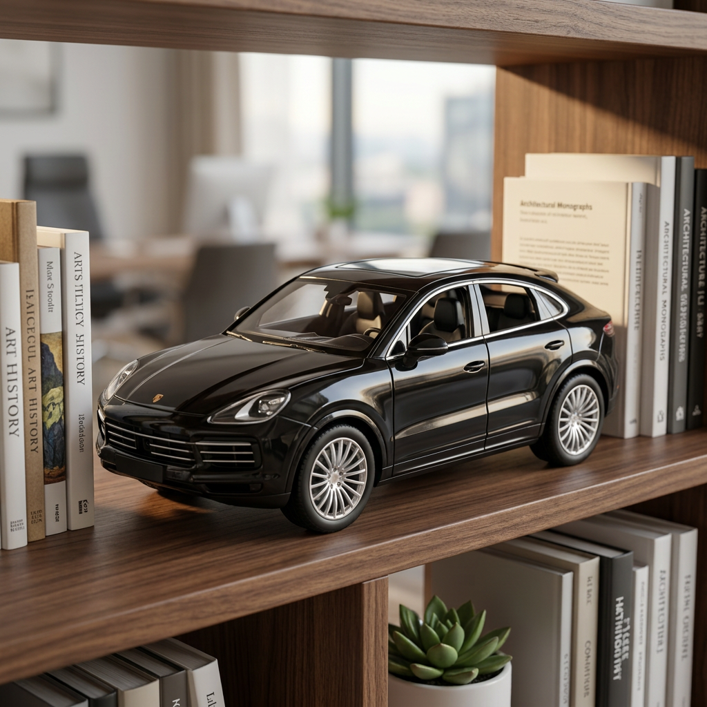 Porsche Cayenne Black Die-Cast SUV Model | Happy Gift