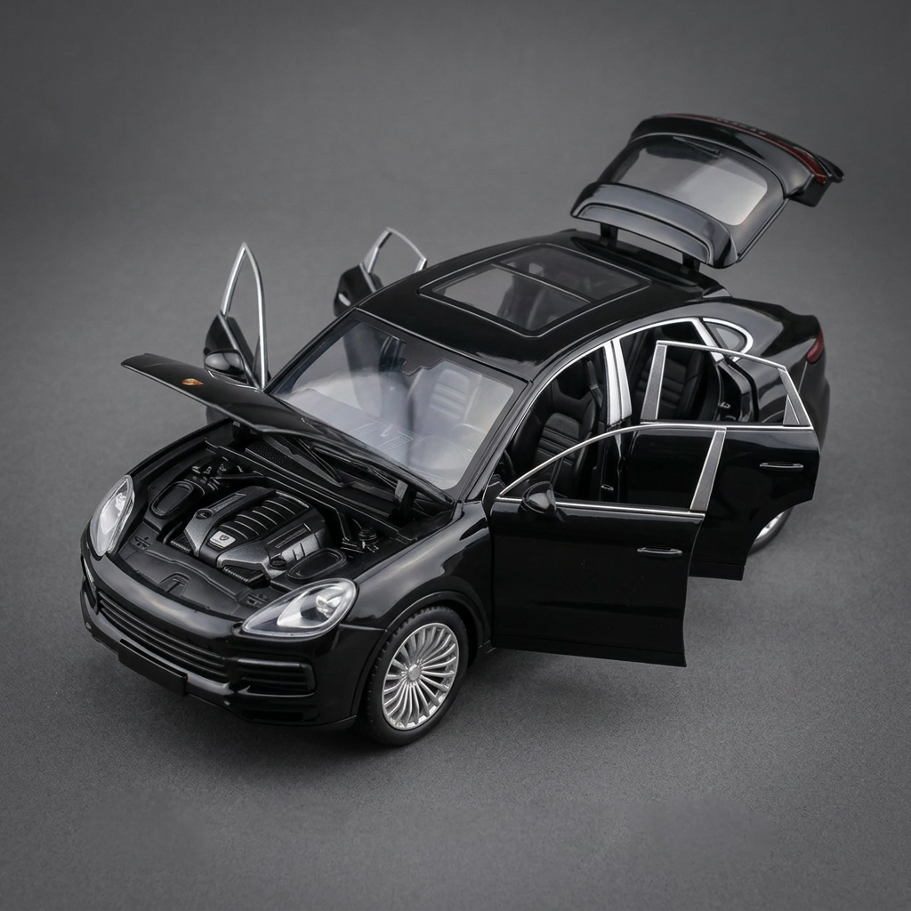 Porsche Cayenne Black Die-Cast SUV Model | Happy Gift