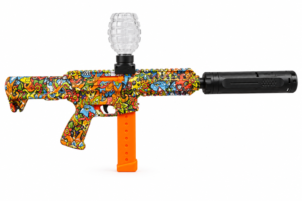 AR P9 Tactical Graffiti Gel Ball Blaster - Automatic & Manual Set/HAPPYGIFT