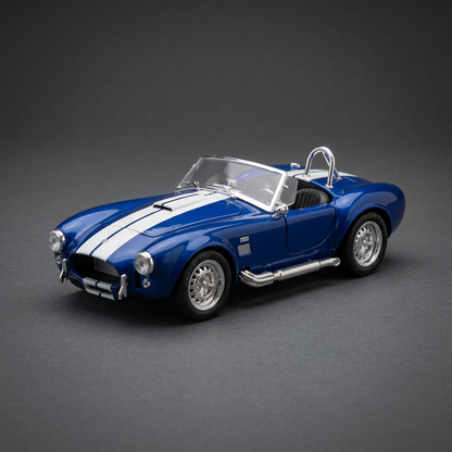 Shelby Cobra Style Model Car – Blue & White | Happy Gift