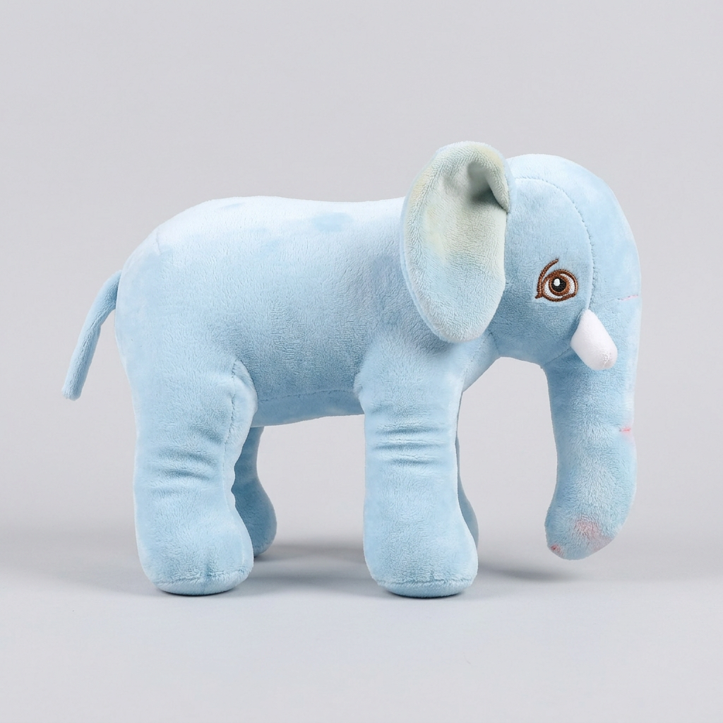 25 CM Light Blue Elephant Plush Soft Toy Gift | Happy Gift