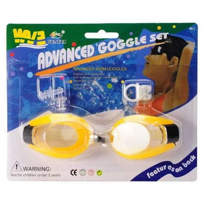 Advanced Swim Goggle Set - 3-in-1 Professional Swimming Gear for Kids & Adults