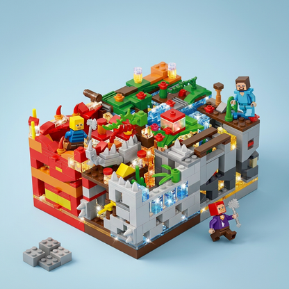 4-in-1 Fantasy Castle Building Blocks Set | Happy Gift