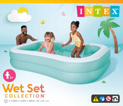 Intex Fun at the Beach Snapset Pool – 4ft x 10in Instant Setup Kiddie Pool