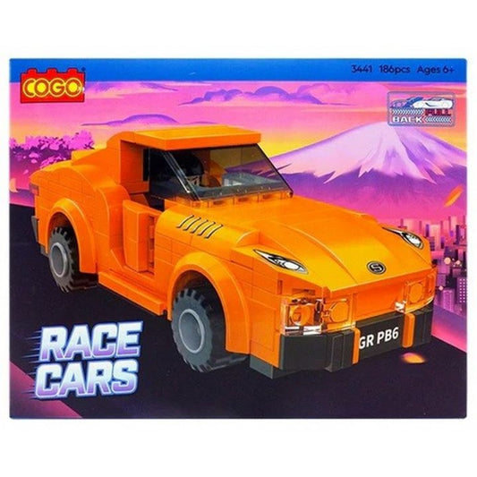 COGO Race Cars Building Set – Orange Sports Car