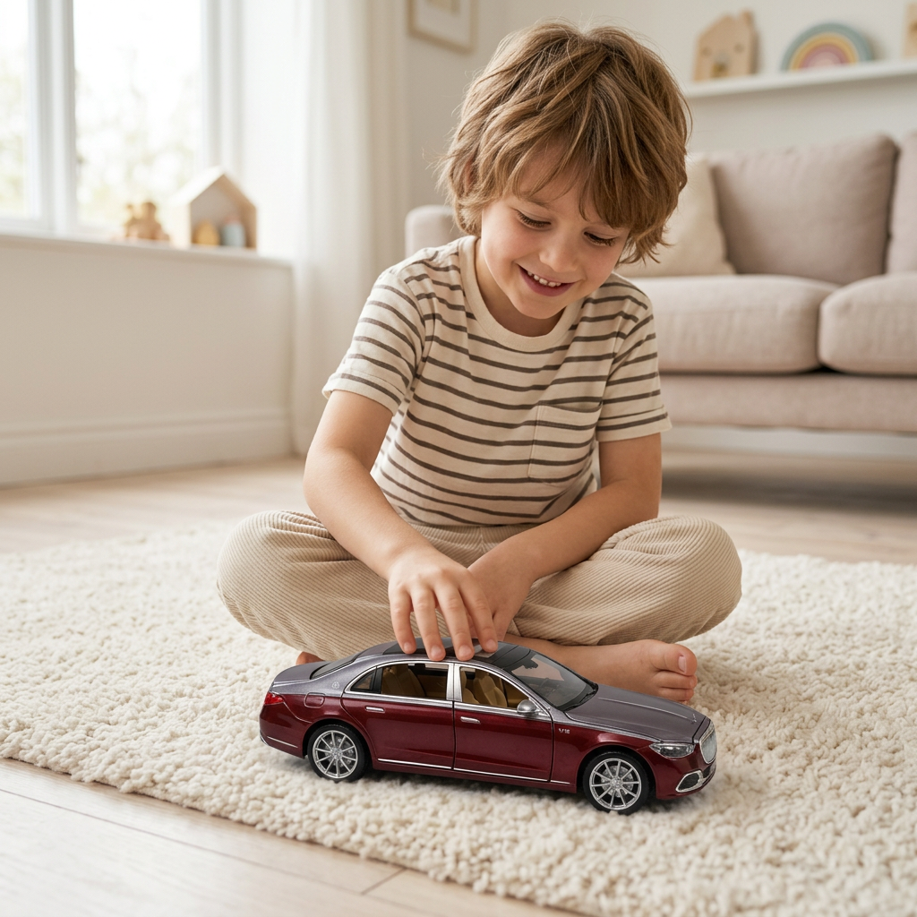 Mercedes-Benz S-Class Style Model Car – Burgundy | Happy Gift