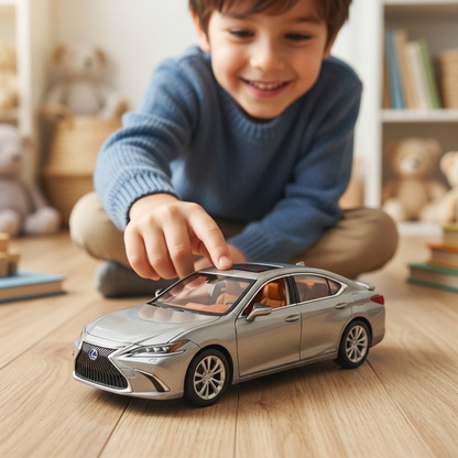 Lexus ES Silver Die-Cast Sedan Model | Happy Gift