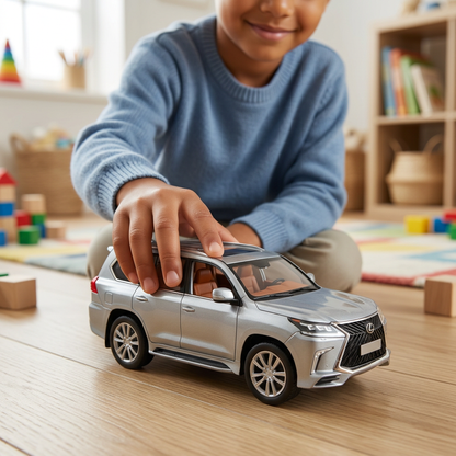 Lexus LX Silver Die-Cast SUV Model | Happy Gift