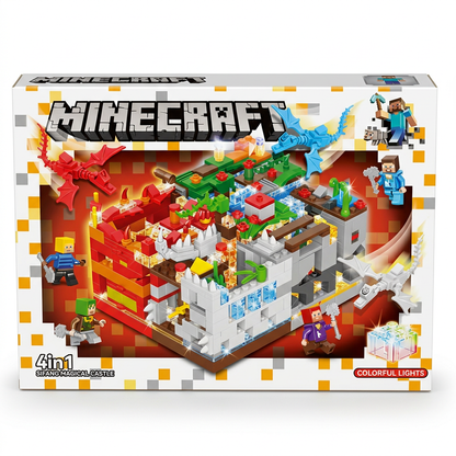 4-in-1 Fantasy Castle Building Blocks Set | Happy Gift