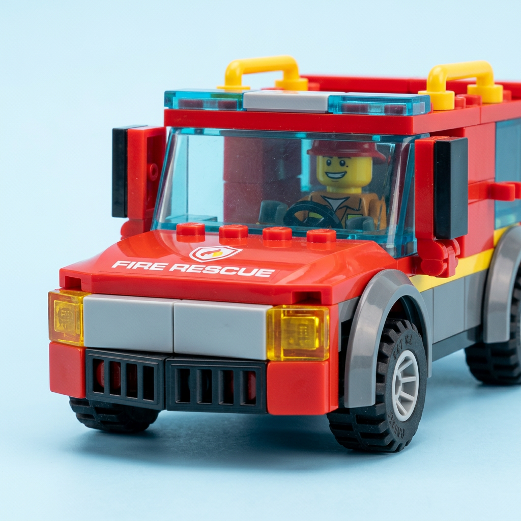 Fire Truck Building Blocks Set – 133 Pieces | Happy Gift