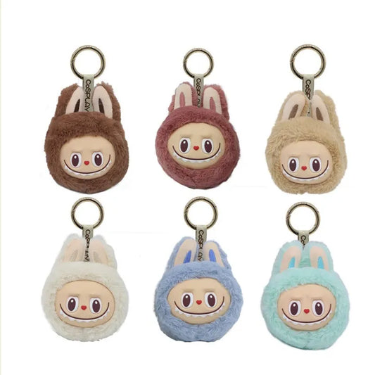 LABUBU Bunny Plush Keychain Series – Mini Fluffy Doll Charms