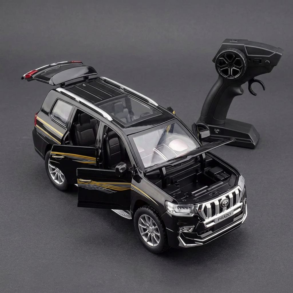 Toyota Prado Remote Control Toy SUV – Black | Happy Gift