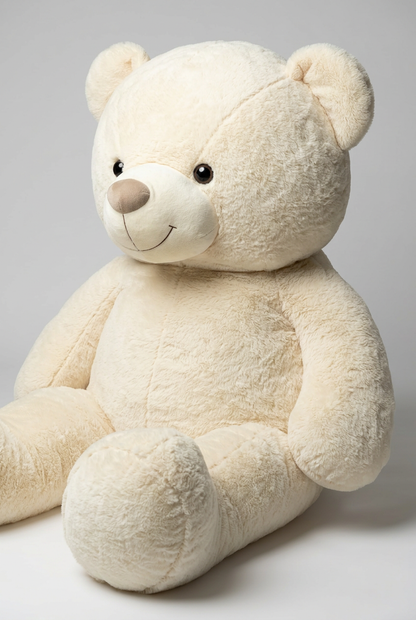 121 CM  Cream Teddy Bear – Plush Soft Toy Gift | Happy Gift