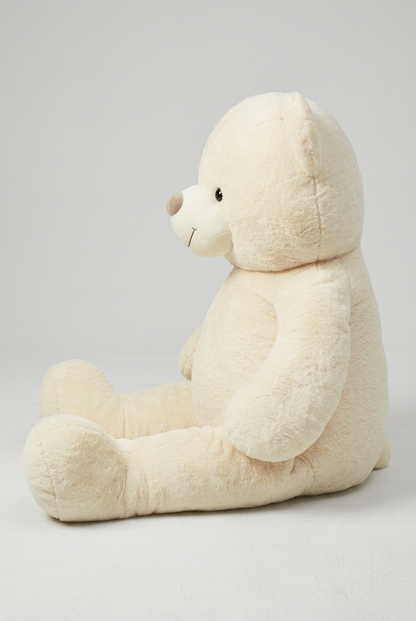 121 CM  Cream Teddy Bear – Plush Soft Toy Gift | Happy Gift