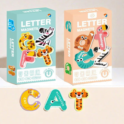 ABC Animal Kingdom Magnetic Letters – 26-Piece Educational Fridge Magnet Set for Toddlers