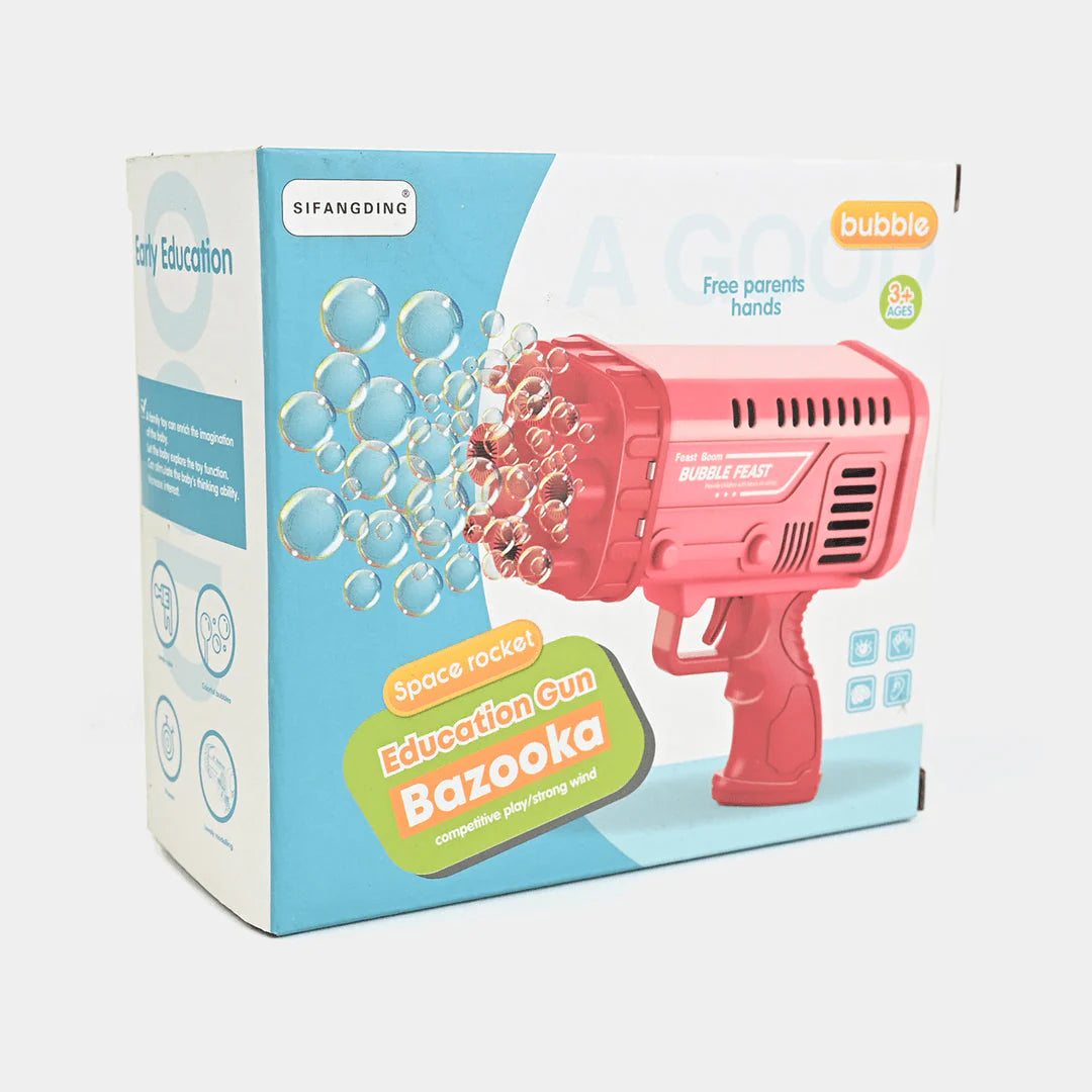 36-Hole Bubble Gun Bazooka – Fun Outdoor Bubble Blaster for Kids