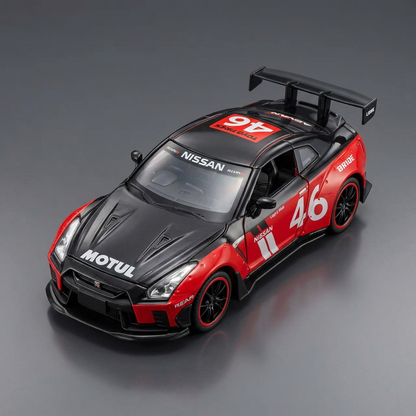Nissan GT-R Racing Model Car Black & Red | Happy Gift