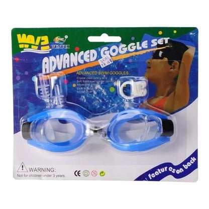 Advanced Swim Goggle Set - 3-in-1 Professional Swimming Gear for Kids & Adults