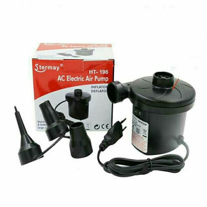 Stermay HT-196 Portable AC Electric Air Pump – High-Volume Inflator & Deflator