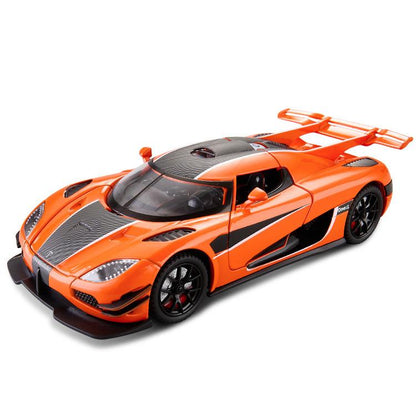 1/24 Scale Die-Cast Jesko Absolut Model – Premium Alloy Sports Car with Light, Sound & Metal Display Base