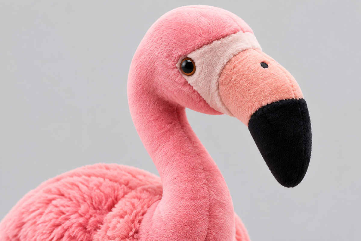 25CM Pink Flamingo Plush Toy with Long Legs – Happy Gift
