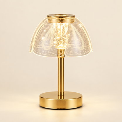 "The Gilded Glimmer Gift Collection: Premium Crystal & Gold Touch Lamps"
