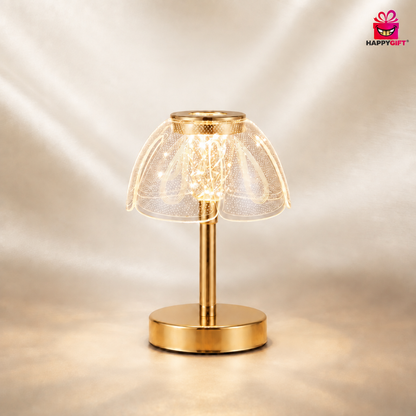 "The Gilded Glimmer Gift Collection: Premium Crystal & Gold Touch Lamps"
