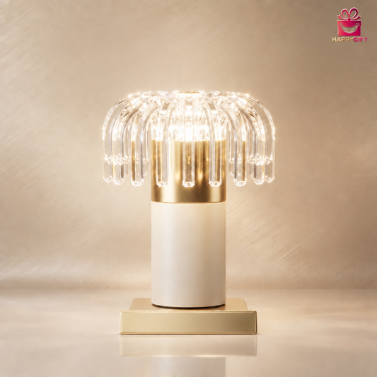 "The Glimmering Gift Collection: Premium Crystal & Gold Illumination"