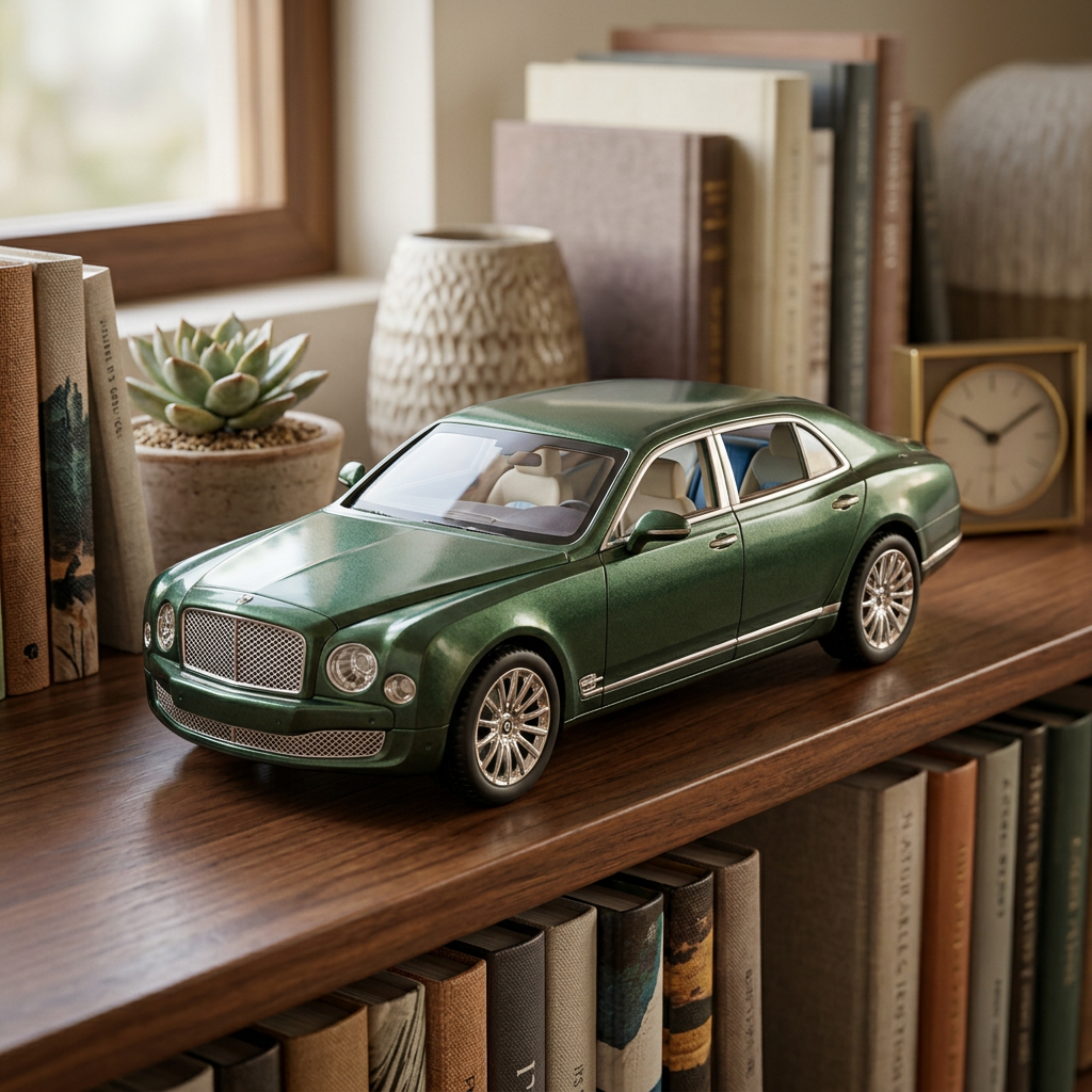 Green Die-Cast Model Car with Lights & Sound | Happy Gift