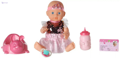 Yale Baby Interactive "Drink & Wet" Doll Set – Musical Potty Training Toy with Accessories