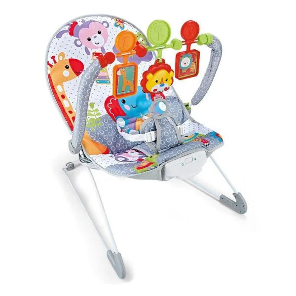 Hu-Baby Music Soothe Baby Bouncer with Vibrations and Toys (0M+)