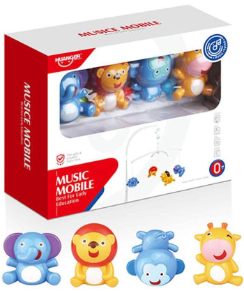 Huanger Musical Crib Mobile – Animal-Themed Hanging Toys for Newborns