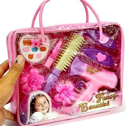 Princess Hair & Makeup Pretend Play Vanity Set with Tote Bag