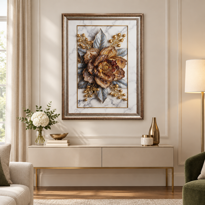 The Opulent Bloom living room display